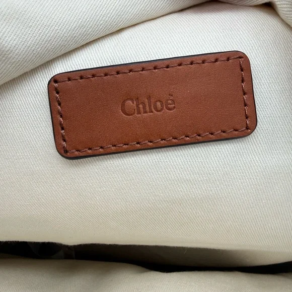 Chloé Denim Blue Backpack with Logo Straps - Picture 8 of 12